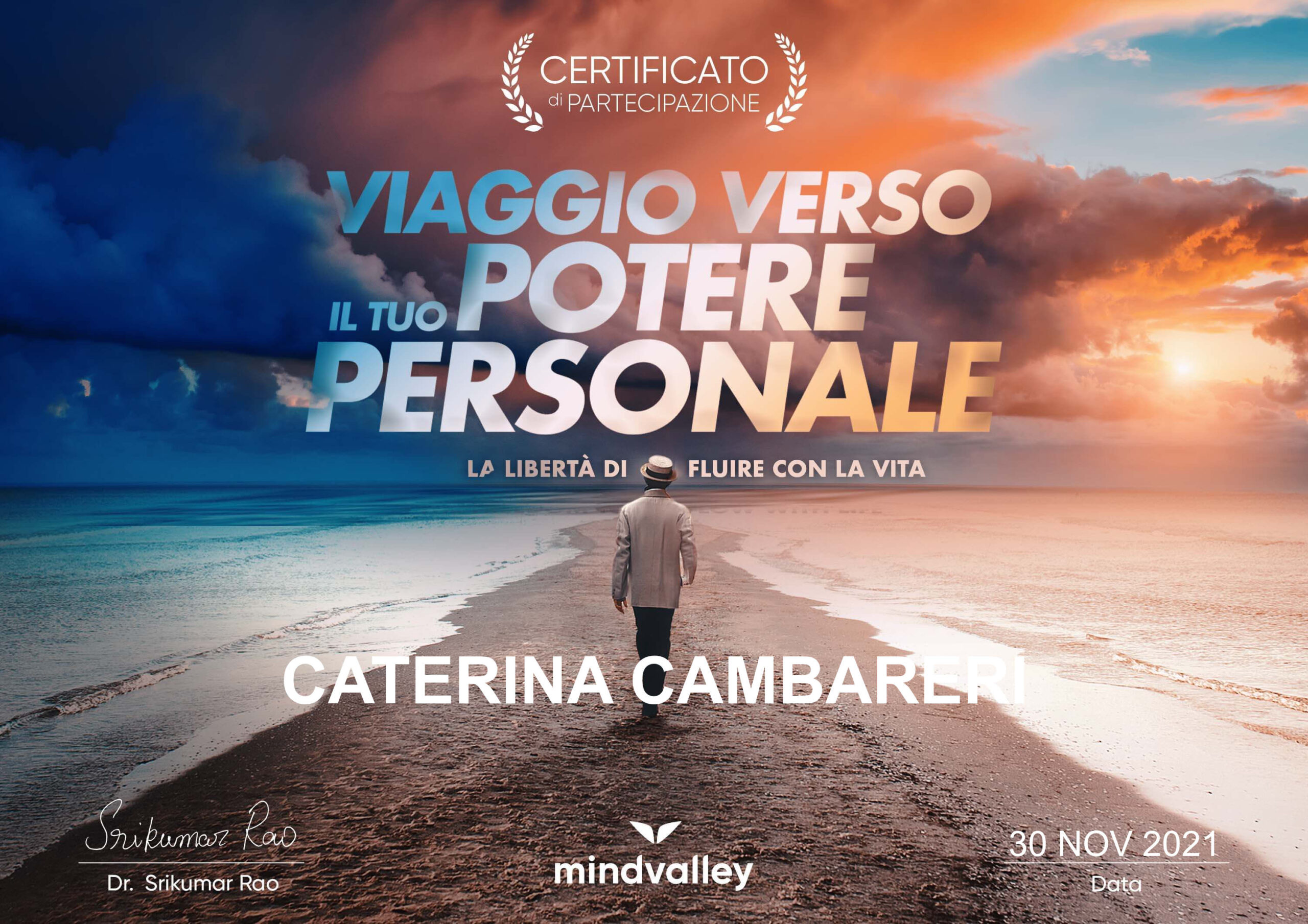 certificate 2 scaled - Caterina Cambareri - Chi sono