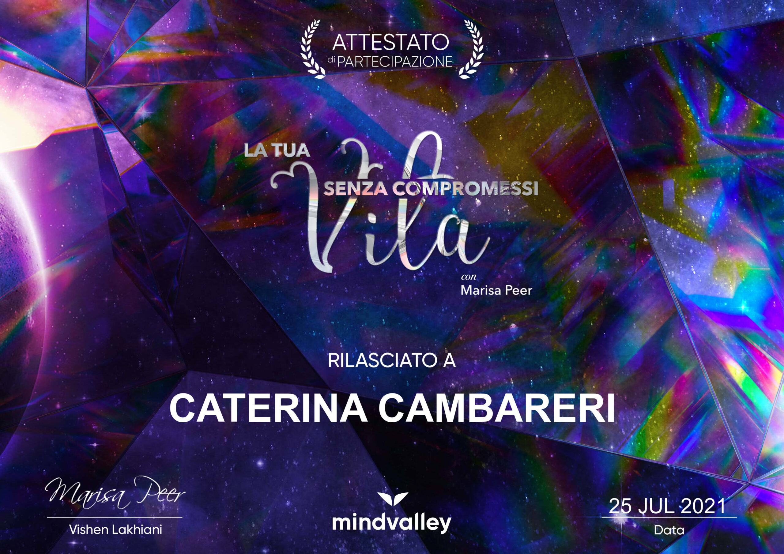 certificate 3 scaled - Caterina Cambareri - Chi sono